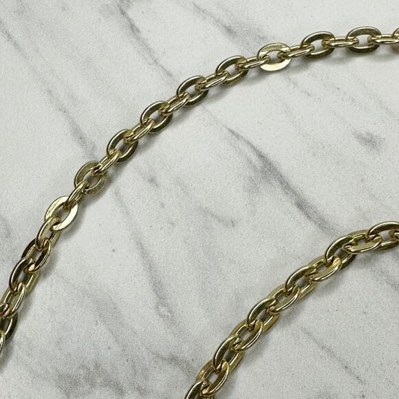 Gold Tone Chain Purse Strap 41" Crossbody Shoulder Bag Replacement ✨ - Picture 3 of 11